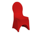 pokrowiec na krzesło - czerwony - wynajem mebli cateringowych