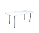 stół Ever - 160x80, biały - wynajem mebli cateringowych